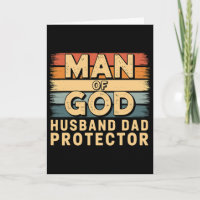 Homme de Dieu Mari Papa Protecteur Fête des Pères 