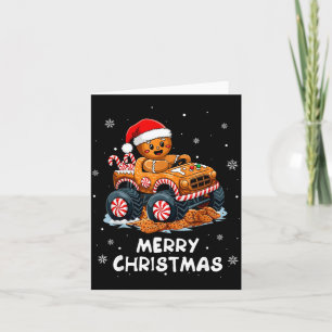Carte Homme en pain d'épices de Monster Truck Funny Merr