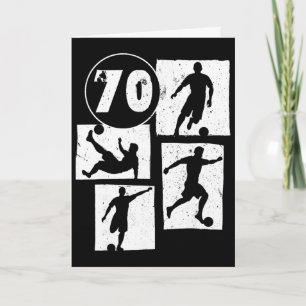 Carte Homme Femme 70 ans Joueur de football Football 70