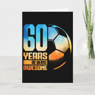 Carte Homme Femme Footballeur 60 Ans 60e Anniversaire