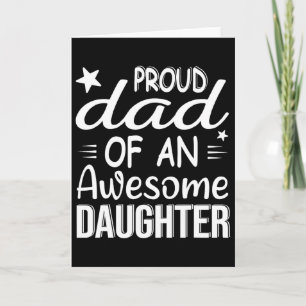 Carte Homme fier papa d'une fille une fille incroyable p