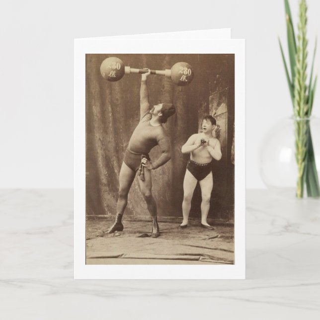 Carte Homme fort et ami (Devant)