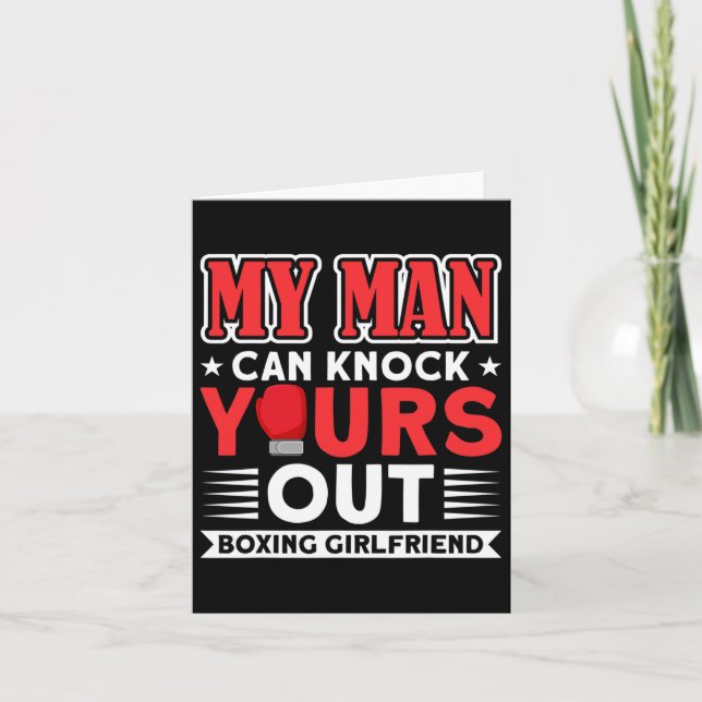 Carte Homme Frapper Votre Boxe Gifts Girlfriend (Devant)