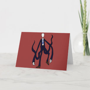 Carte Homme mince - livre des monstres Halloween