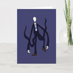Carte Homme mince - livre des monstres Halloween