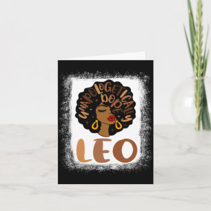 Carte Homme sans excuses leo décoloré femme noire
