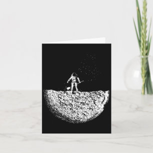 Carte Homme Sur La Lune Dans Un Espace Homme Conforme Da