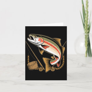Carte Hommes accros au pêche à la mouche pêcheur de trui