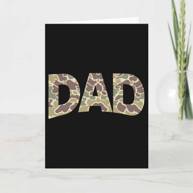 Carte Hommes École Vieux Camo Papa  (Devant)