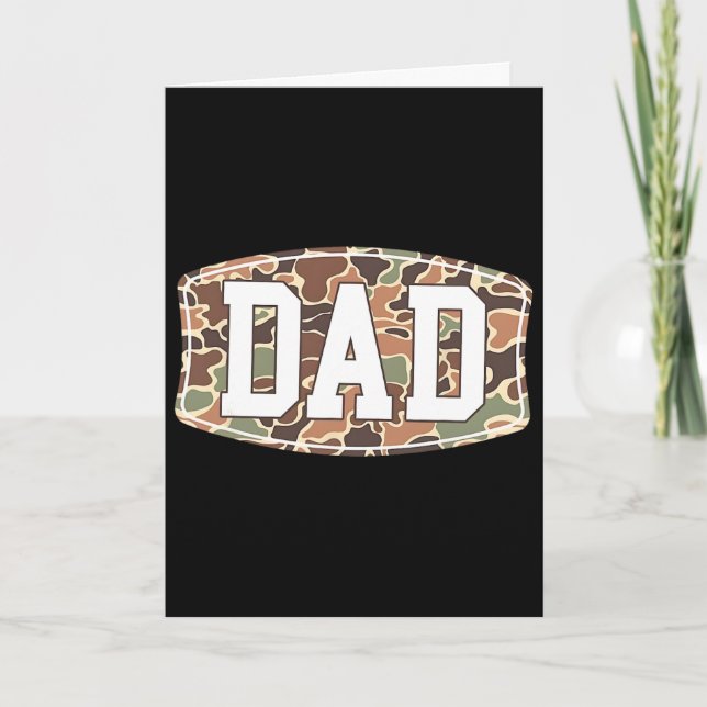 Carte Hommes École Vieux Camo Papa1  (Devant)