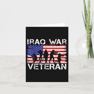 Carte Hommes Femmes Vétéran de la guerre en Irak