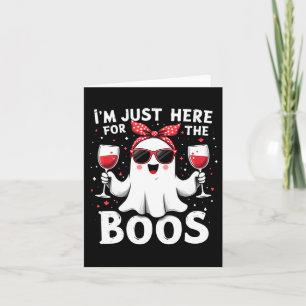 Carte Hommes ici pour les huées Mignon Halloween Femmes 