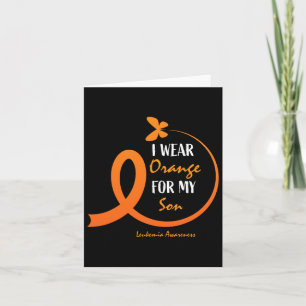 Carte Hommes Maman Femmes Je Porte Orange Pour Mon Fils 