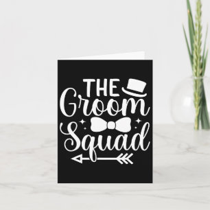 Carte Hommes Mariage Groomsmen La Groom Squad Bache