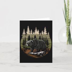 Carte Hommes Nature Graphique Tee - shirts Ours Animaux