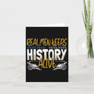 Carte Hommes vrais garder l'histoire en vie - American C