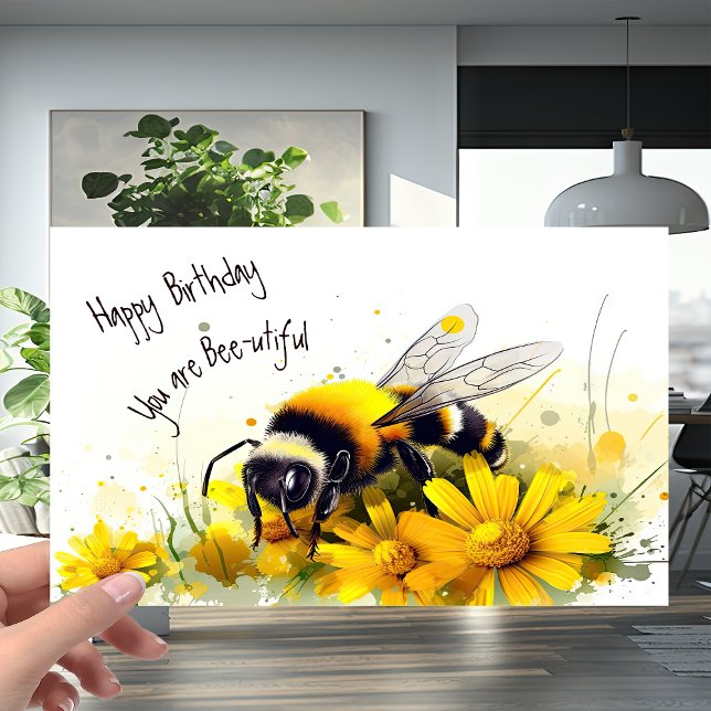 Carte Honey Bee you are Bee-utiful Birthday (Créateur téléchargé)