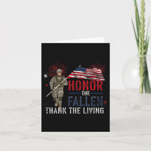 Carte Honneur Le Fallen Merci Le Drapeau Living Us