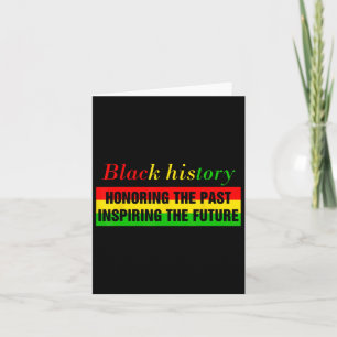 Carte Honorer le passé Inspirant Futur Mois de l'histoir