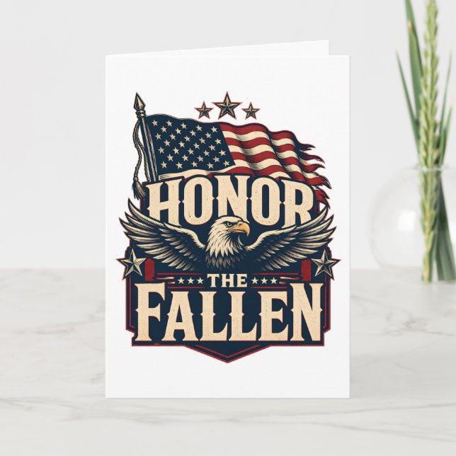 Carte Honorer les disparus Memorial Day (Devant)