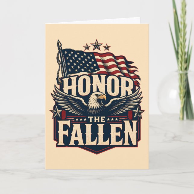 Carte Honorer les disparus Memorial Day (Devant)