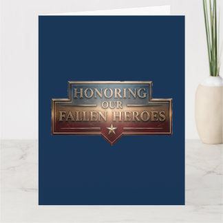 Carte Honoring Our Fallen Heroes / Tarjeta Memorial Day