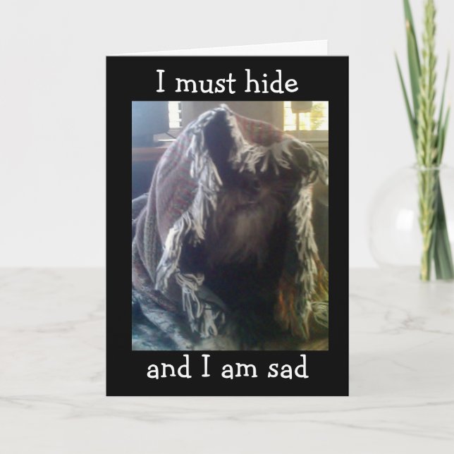 CARTE HONTE - J'AI **MANQUÉ** VOTRE ANNIVERSAIRE (Devant)