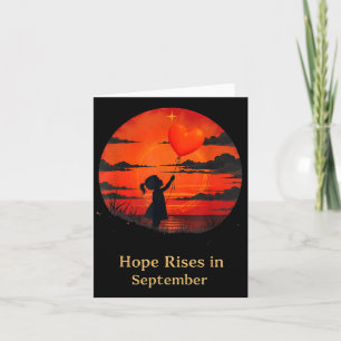 Carte Hope Balloon Sensibilisation au cancer chez les en