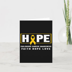 Carte Hope Chilhood Cancer - Sensibilisation au cancer c