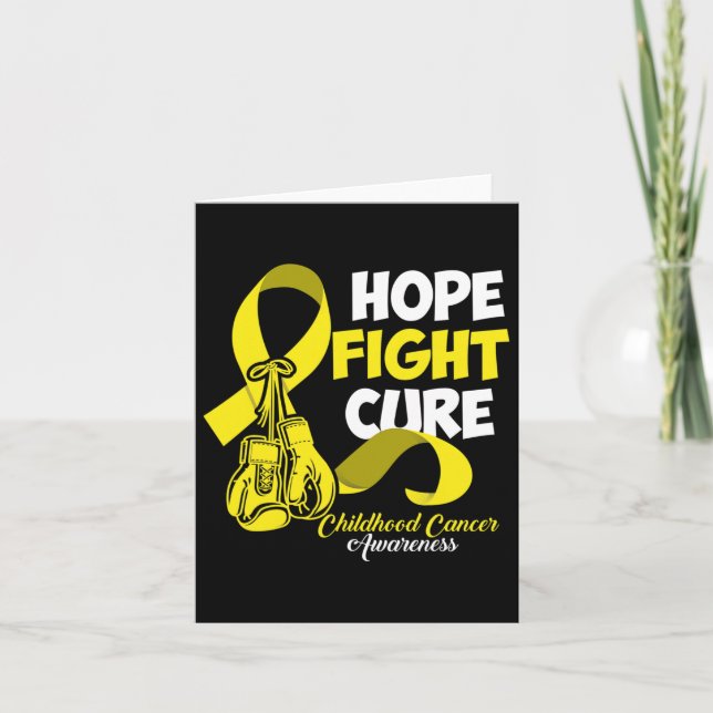 Carte Hope Fight Cure Chilhood Cancer Awareness (Devant)