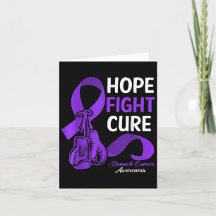 Carte Hope Fight Cure Périwinkk Ribbon Stomach Cancer A