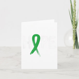 Carte Hope Green Ribbon Sensibilisation à la santé menta