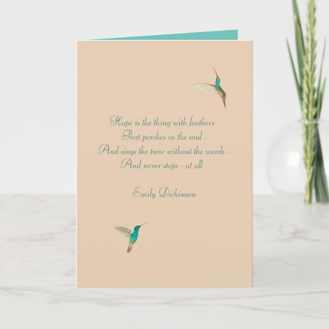 Carte Hope Hummingbird (Devant)