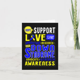 Carte Hope Love World Down Syndrome Day Femmes Enfants