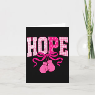 Carte Hope Pink Ribbon Gants en boîte Cancer du sein ros