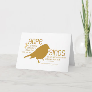 Carte Hope Sings Gold