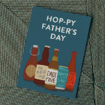 Carte Hoppy Beer Father's Day Card<br><div class="desc">Wish him Hoppy Father's Day with this delightfully illustrated beer collection greeting card. Dads love a good pun and we love dad!</div>