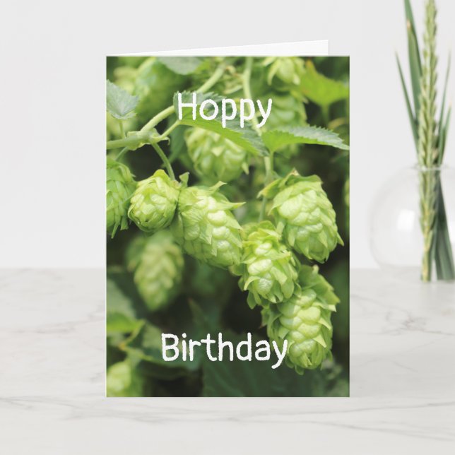 Carte Hoppy Birthday greeting: gibier hops (Devant)