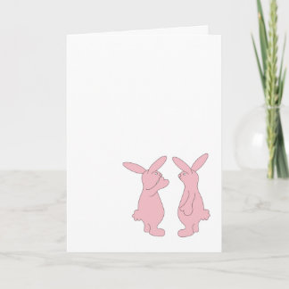 Carte Hoppy Birthday Rabbits
