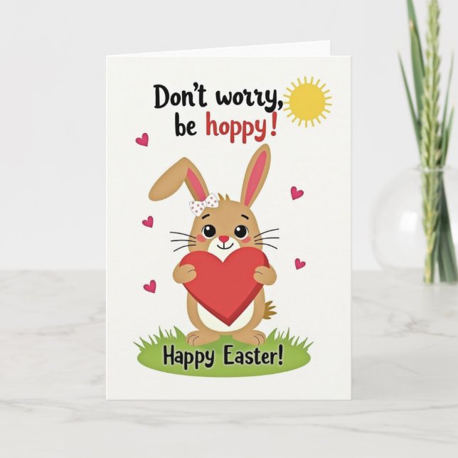 Carte Hoppy Easter Greetings Card (Devant)