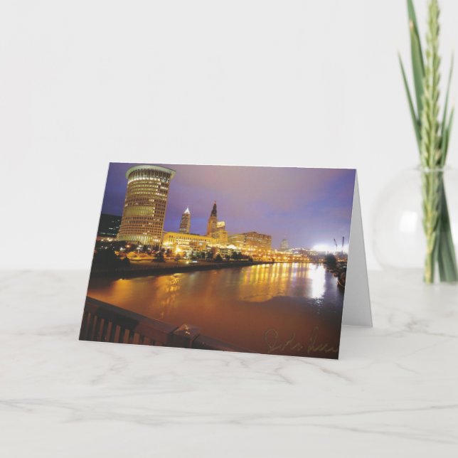 Carte Horizon de Cleveland la nuit (Devant)