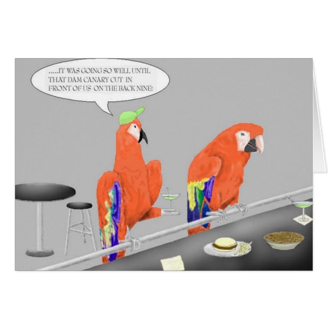 Carte horizontale "Parrotheads" (Devant horizontal)