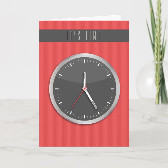 Carte Horloge de la bande à la retraite (Devant)