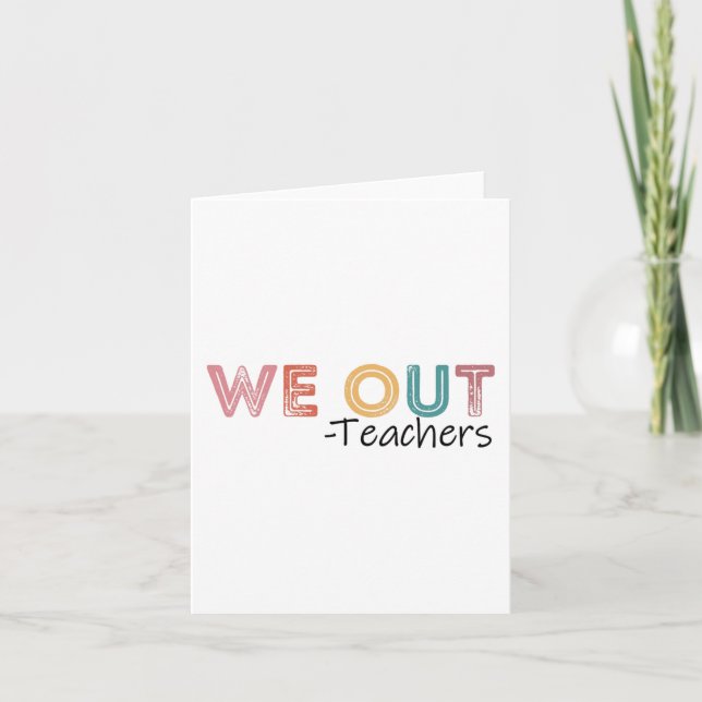 Carte Hors Enseignants Fin De L'Année Scolaire Joyeux Jo (Devant)
