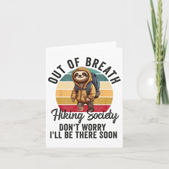 Carte Hors Respiration Randonnée Société Pour Hommes Fem (Devant)