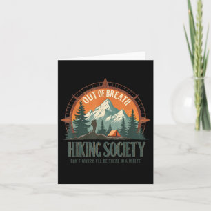Carte Hors Respiration Randonnée Society Mountain Hiker 