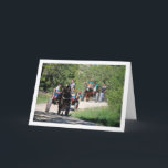 Carte Horse Carts in Park<br><div class="desc">Horse Carts in Park Greeting Card. You can easily customize this product for free if you would like to add wording or change the color of the background.</div>