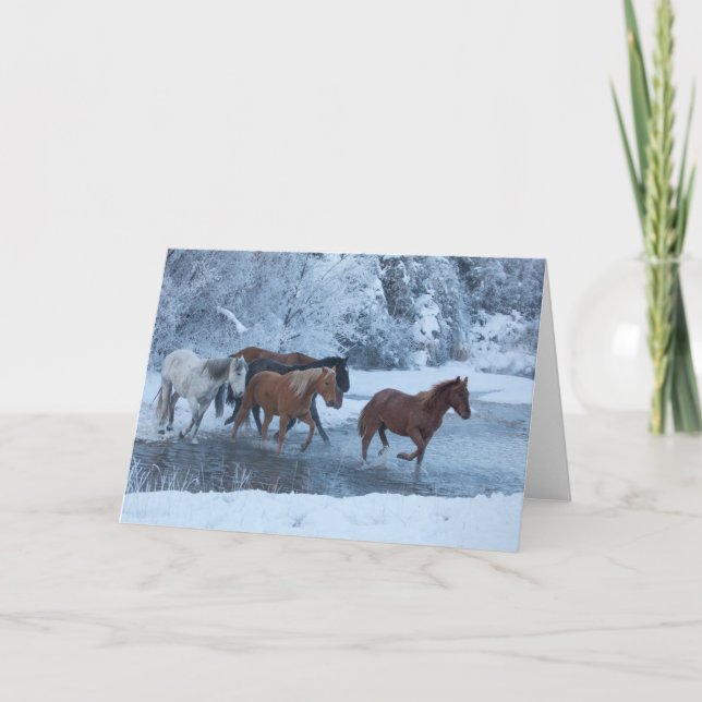 Carte Horse Drive in Winter (Devant)
