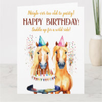 Horse fête d'anniversaire thématique drôle