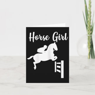 Carte Horse Girl Show Jumping Horseback équitation éques